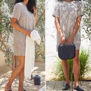 Jenni Kayne Leopard T Shirt Dress SZ S